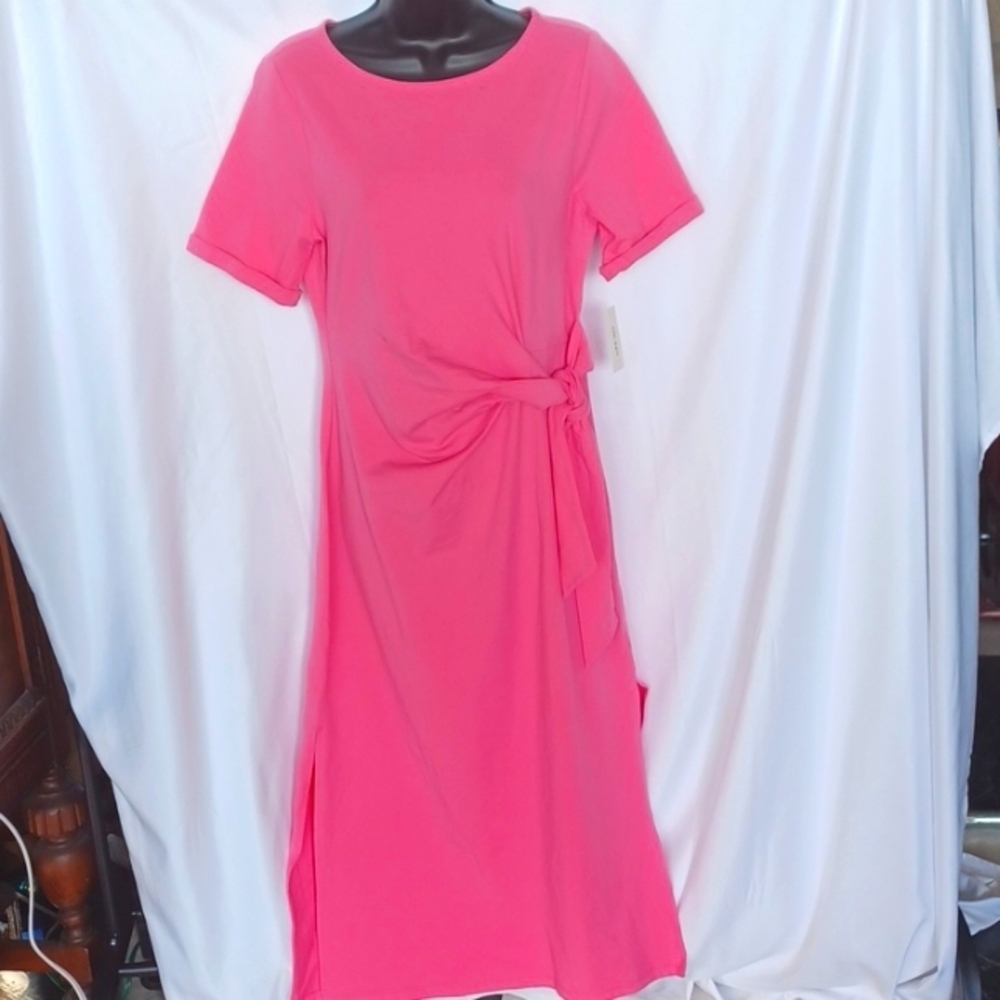 💗ON 34th FOR MACY’s LONG TEE MAXI DRESS, PINK